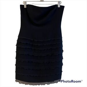 Liz Claiborne Strapless Black Mini Dress size 4
